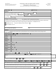 Form PPS3052 Permanency Plan for Child in Dcf Custody - Administrative Requirements - Kansas