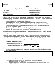 Form PPS3056 Permanency Plan Desk Review - Kansas
