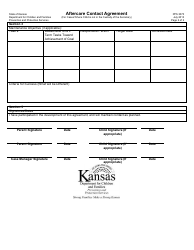 Form PPS3070 Aftercare Contact Agreement - Kansas, Page 2
