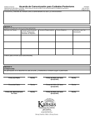 Formulario PPS3070 Acuerdo De Comunicacion Para Cuidados Posteriores - Kansas (Spanish), Page 2