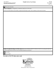 Form PPS4005 Family Service Case Status - Kansas, Page 2