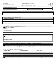 Form PPS4010 In-home Services Supervisor Consultation Log - Kansas, Page 3