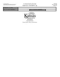 Form PPS4010 In-home Services Supervisor Consultation Log - Kansas, Page 4