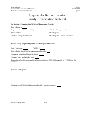 Document preview: Form PPS5002 Request for Retraction of a Family Preservation Referral - Kansas