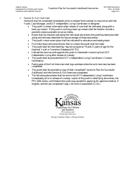 Instructions for Form PPS3059 Transition Plan for Successful Adulthood - Kansas, Page 3