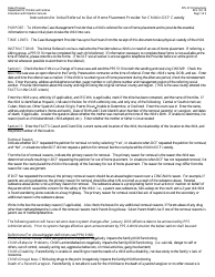 Document preview: Instructions for Form PPS5110 Initial Referral to out of Home Placement Provider for Child in Dcf Custody - Kansas