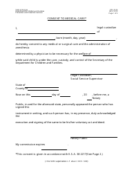 Document preview: Form PPS5124 Consent to Medical Care - Kansas
