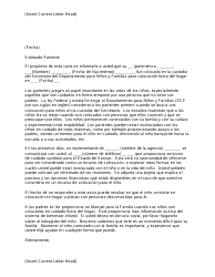Formulario PPS5125 Relative Notice Letter - Kansas (Spanish)