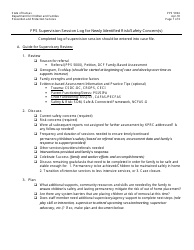 Form PPS5004 Fps Supervision Session Log for Newly Identified Risk/Safety Concern(S) - Kansas