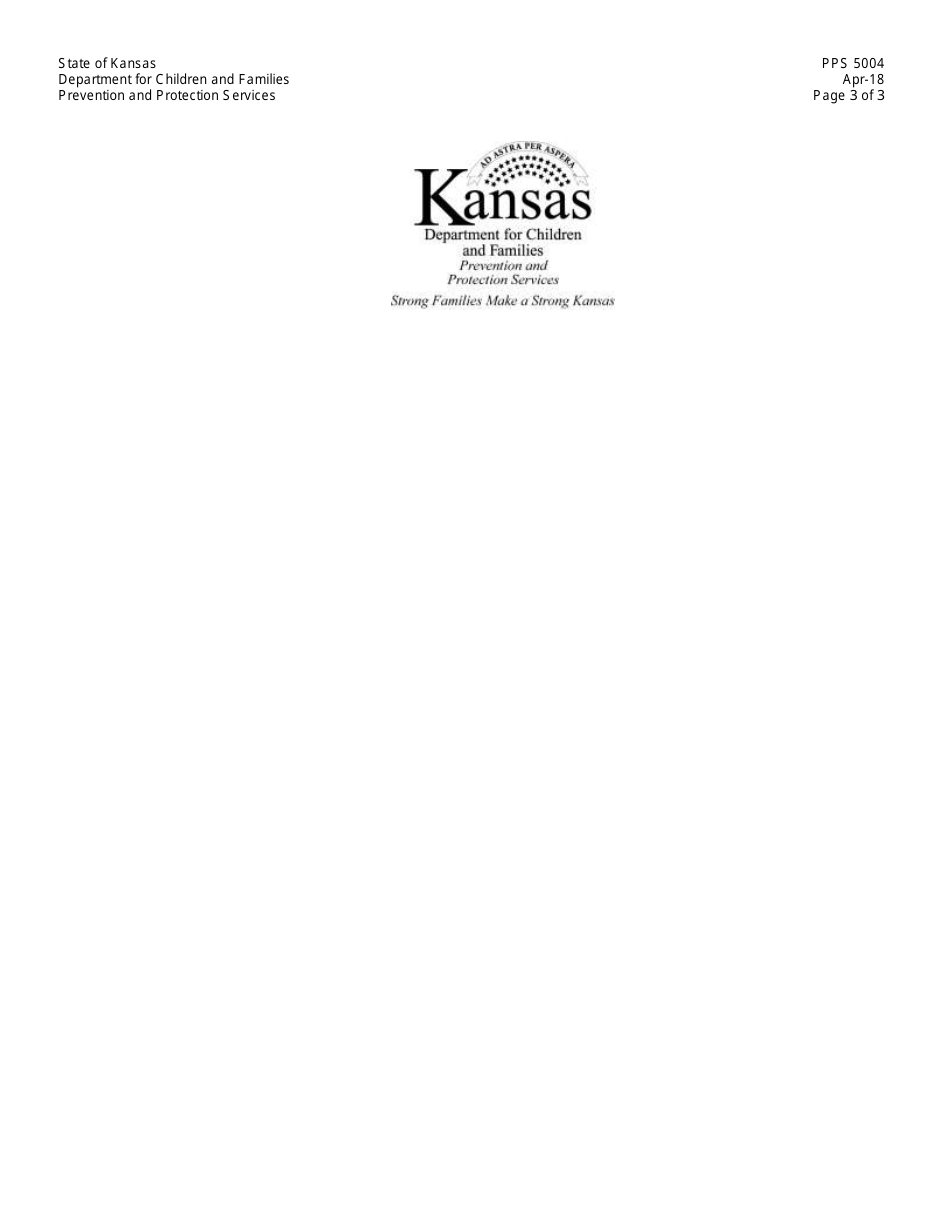 Form PPS5004 Fps Supervision Session Log for Newly Identified Risk / Safety Concern(S) - Kansas, Page 3
