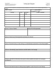 Document preview: Form PPS5147 Sibling Split Request - Kansas