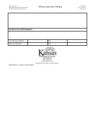 Form PPS5146 Sibling Separation Staffing - Kansas, Page 2