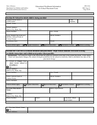 Form PPS5254 Educational Enrollment Information for School Placement Form - Kansas, Page 2