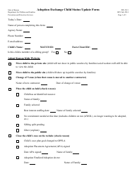 Document preview: Form PPS5315 Adoption Exchange Child Status Update Form - Kansas