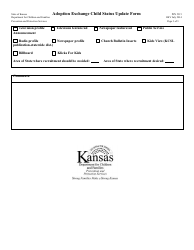 Form PPS5315 Adoption Exchange Child Status Update Form - Kansas, Page 3