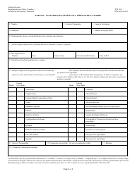 Formulario PPS5340 Informacion Medica Y Genetica Del Nino - Kansas (Spanish), Page 2