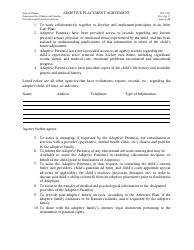 Form PPS5343 Adoptive Placement Agreement - Kansas, Page 2