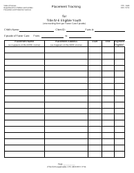 Form PPS5440 Placement Tracking for Title IV-E Eligible Youth - Kansas, Page 2