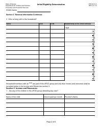 Form PPS5410 A Initial Eligibility Determination - Data Collection - Kansas, Page 2