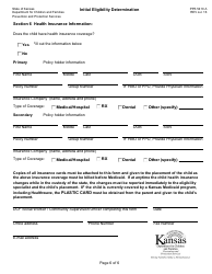 Form PPS5410 A Initial Eligibility Determination - Data Collection - Kansas, Page 6