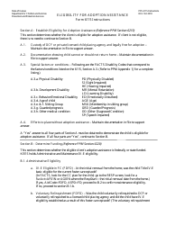 Document preview: Instructions for Form PPS6115 Eligibility for Adoption Assistance - Kansas