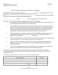 Form PPS6140 Non-recurring Adoption Assistance Agreement - Kansas