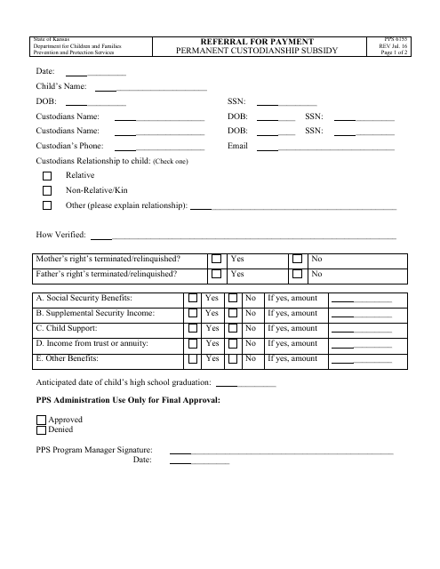 Form PPS6155  Printable Pdf