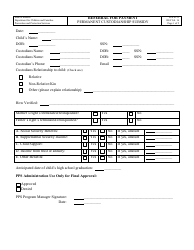 Form PPS6155 Referral for Payment - Permanent Custodianship Subsidy - Kansas