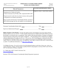 Form PPS6175 Permanent Custodianship Subsidy Notice of Overpayment - Kansas, Page 2