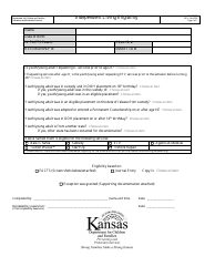 Document preview: Form PPS7000B Independent Living Eligibility - Kansas