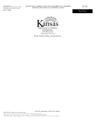 Form PPS9135 (ICPC100B) Interstate Compact on the Placement of Children Report on Child's Placement Status - Kansas, Page 2