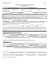 Document preview: Form PPS10120 Notification to Law Enforcement Aps Reports - Kansas