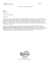 Document preview: Form PPS10230 Interview Notice to Alleged Perpetrator - Kansas