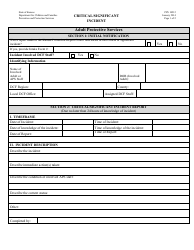 Document preview: Form PPS10212 Critical/Significant Incident - Kansas