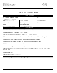 Document preview: Form PPS10216 Closure After Assignment Request - Kansas