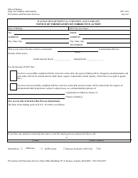 Form PPS10315 Notice of Termination of Corrective Action - Kansas