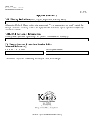 Form PPS10330 Appeal Summary - Kansas, Page 2