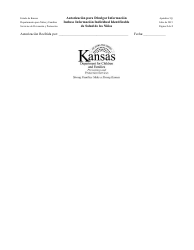 Apendice 5q - Autorizacion Para Divulgar Informacion Incluso Informacion Individual Identificable De Salud De Los Ninos - Kansas (Spanish), Page 3