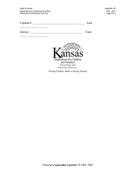 Appendix 7B Kansas Youth Advisory Council Membership Application and Participation Agreement - Kansas, Page 3