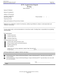 Document preview: Appendix 9C Icpc Supervision Report - 30 Day - Kansas