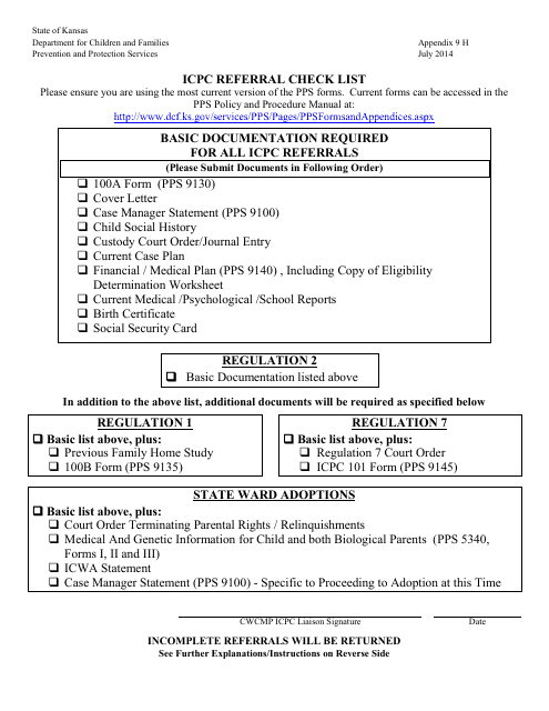 Appendix 9H  Printable Pdf