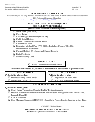 Appendix 9H Icpc Referral Checklist - Kansas