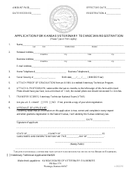 Application for Kansas Veterinary Technician Registration - Kansas, Page 2