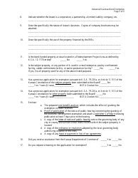 Form BTA-IRBX Industrial Revenue Bond Exemption - Kansas, Page 3