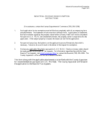 Form BTA-IRBX Industrial Revenue Bond Exemption - Kansas, Page 6