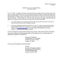 Form CTA-PV Division of Property Valuation Appeal - Kansas, Page 3
