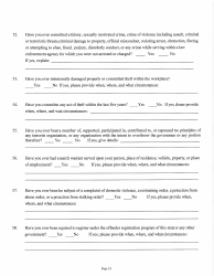 Judicial and Gubernatorial Background Information Form - Kansas, Page 21