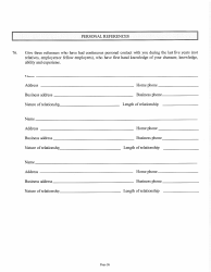 Judicial and Gubernatorial Background Information Form - Kansas, Page 26