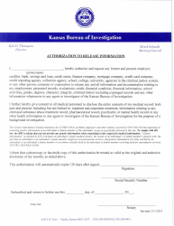 Judicial and Gubernatorial Background Information Form - Kansas, Page 30