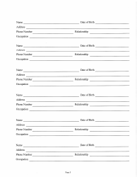 Judicial and Gubernatorial Background Information Form - Kansas, Page 5